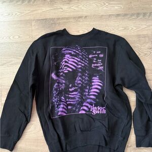 Taylor Swift Black and Purple Sweatshirt